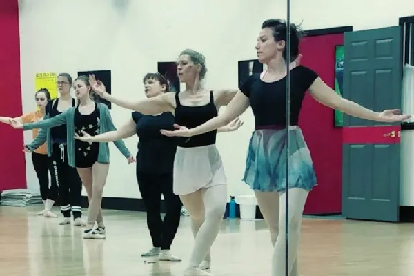 Adult Ballet in center Adult Ballet in center