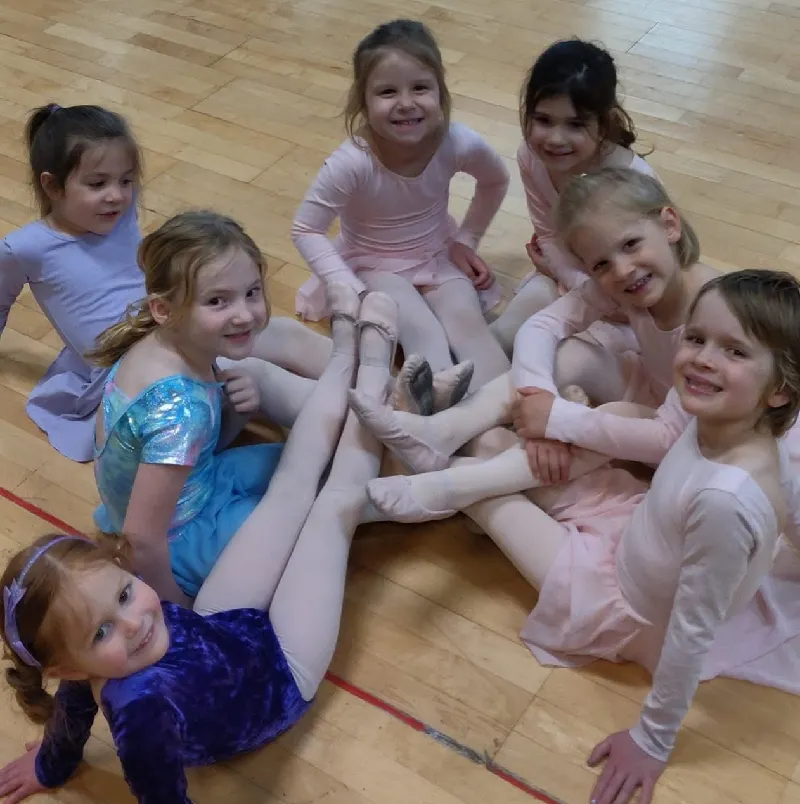 Dance Basics girls on floor Dance Basics girls on floor