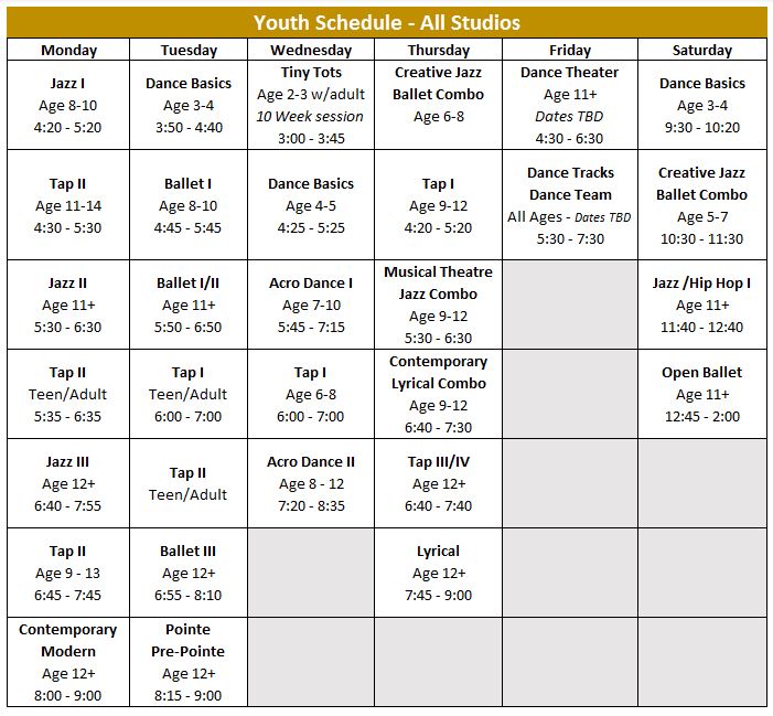 Youth Schedulke